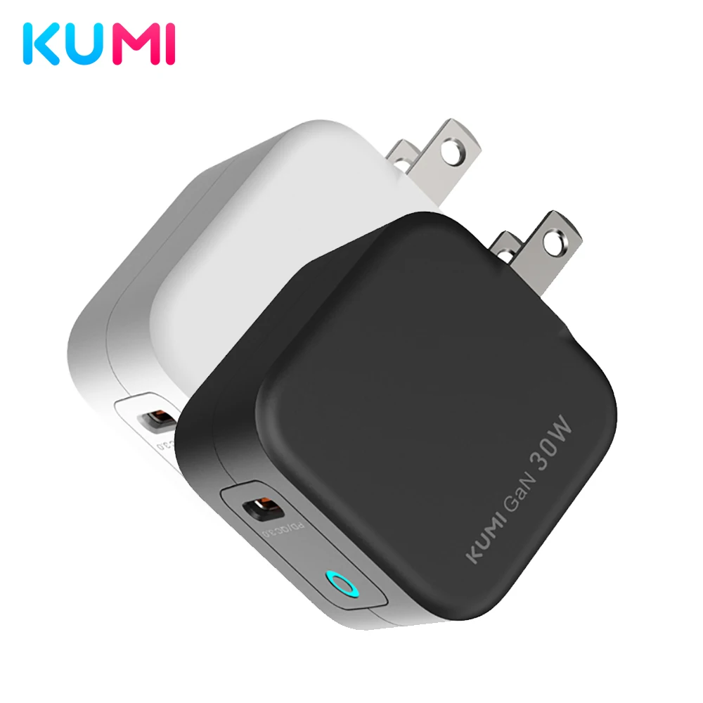 KUMI PD 20W Quick Charger USB Type-C 30W GaN with QC 3.0 Fast for iPhone 11 Huawei Xiaomi Laptop | Электроника