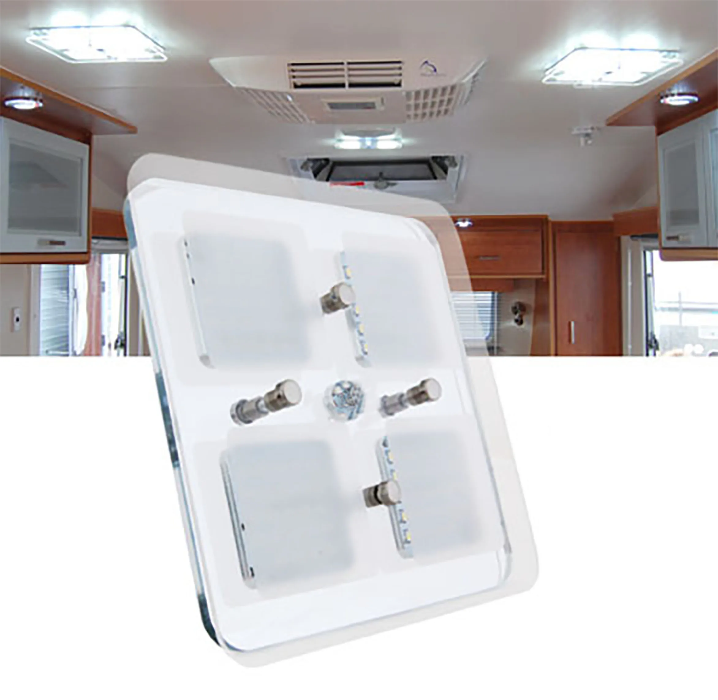 Светильники Потолочные светильники Led Spot 600 Lumens12/24 V для Dc Cool Led De Cristal Luz Teto Caravan/Rv/Motor Home Marinha