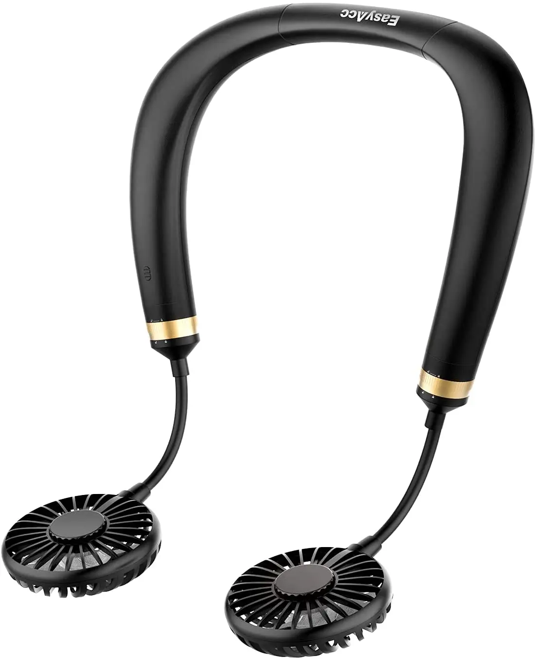 

Protable Fan EasyAcc Hands Rechargeable Necklace Fan 4000mAh Personal Headphone-Like Wearable Neck Fan 3 Speed for Runners
