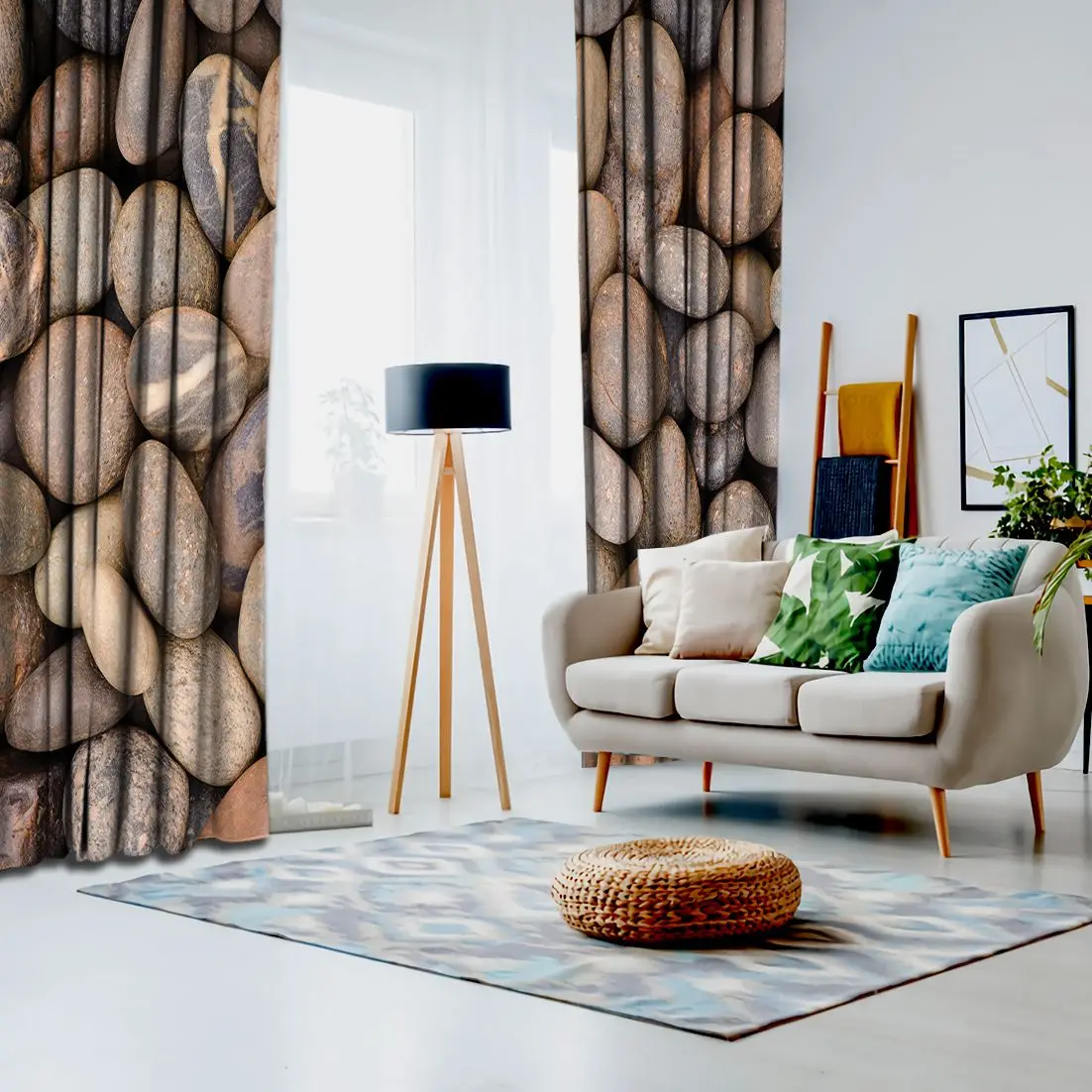 Шторы камни галька сельская местность природа Защита окружающей среды