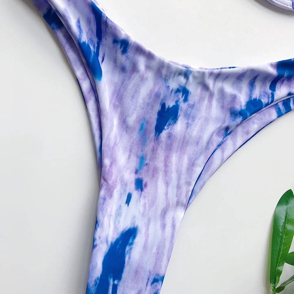 OMKAGI, женский купальник, сексуальный, на косточках, Бразильское бикини, пуш-ап, купальник, галстук, окрашенный, бикини, набор, купальник, Maillot De Bain Femme