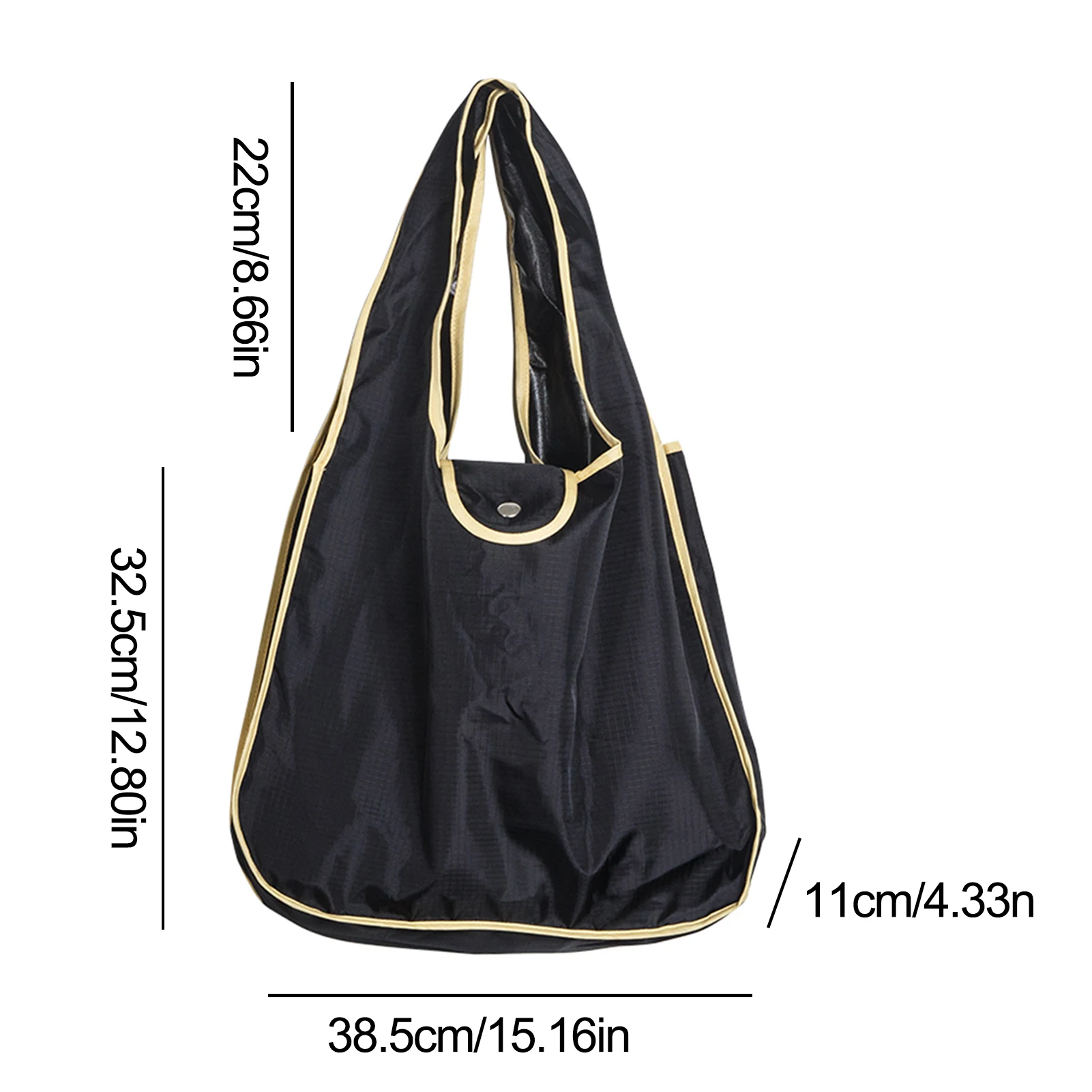 

Oxford Cotton Shopping Bag Waterproof Large Capacity Portable Folding Shopping Bag Food Storage Bag for Outdoor Supermarket