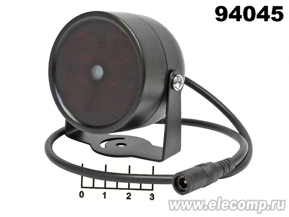 ПРОЖЕКТОР СВЕТОДИОДНЫЙ ИНФРАКРАСНЫЙ + ДАТЧИК ОСЕЩЕННОСТИ 12V 2A 4LED ДЛЯ