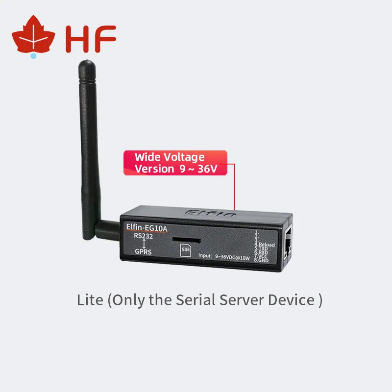 HF Elfin EG10A последовательный порт RS232 на устройство GPRS Серверный модуль 9 ~ 36 В TCP/IP Telnet