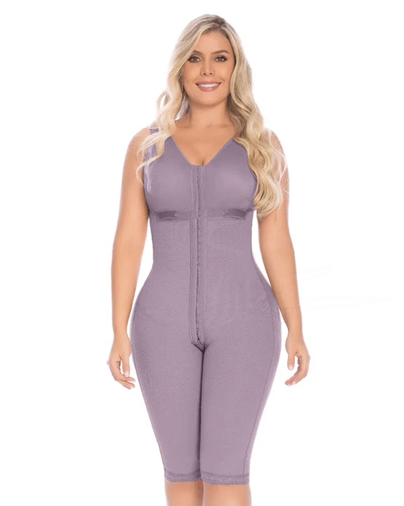Fajas Colombianas Full Body Shaper for Women with Adjustable Hooks Slimming Tummy Control Postpartum Girdles Bbl Skims Shapewear
