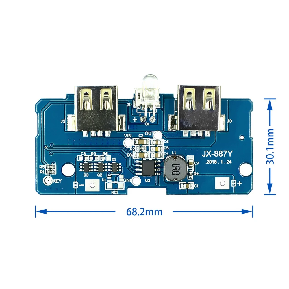 18650 Батарея 3 7 в до 5В 2A Повышающий Модуль DIY power bank/mobile материнская плата/печатная