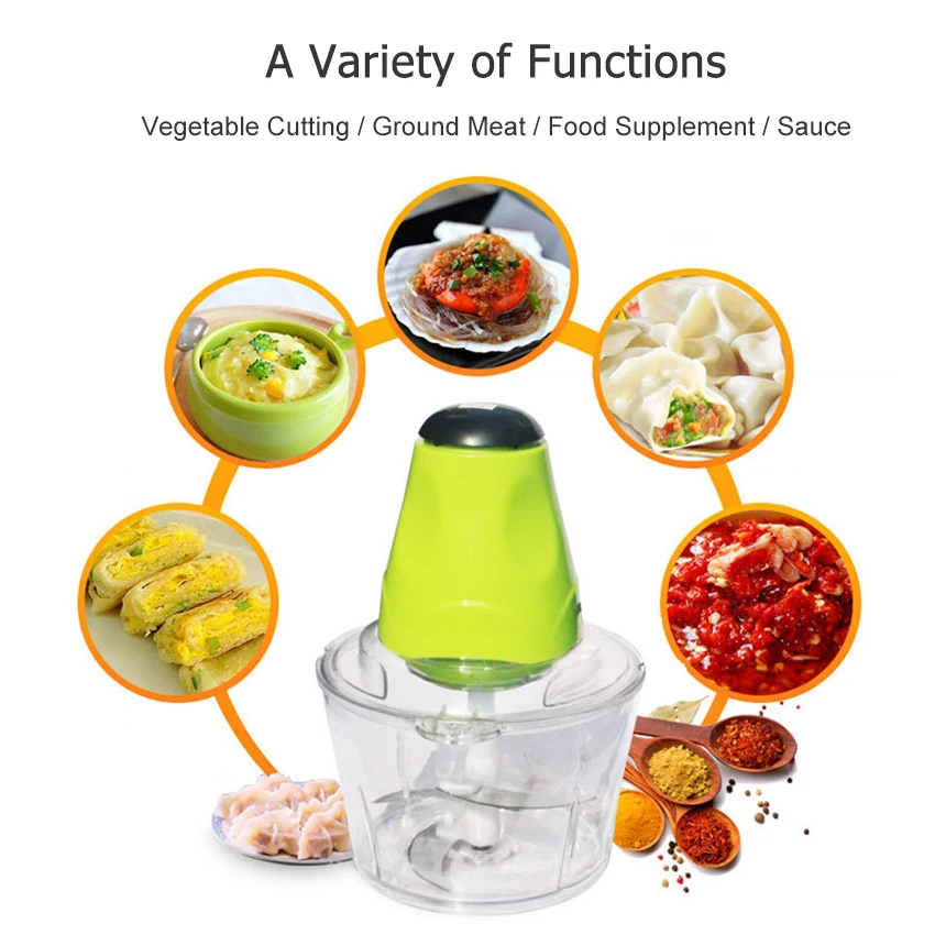 MEMDOO 2L электрическая мясорубка измельчитель мяса Мясорубка автоматический