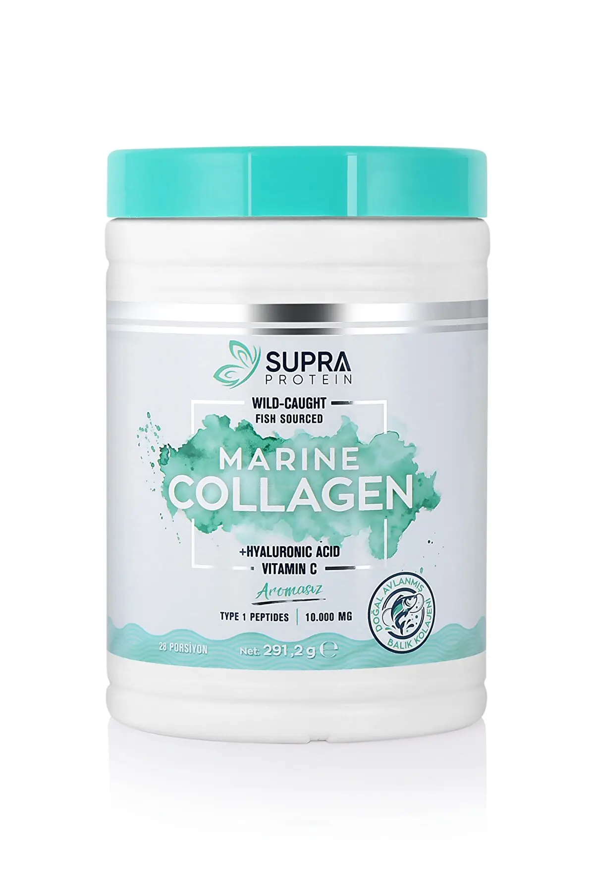 

Supra Protein Marine Collagen, Korean Origin, Fish Collagen, Hyaluronic Acid, Vitamin C, 28-Day, Cartilage and Bone Strengthener