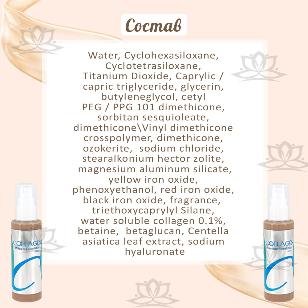 Увлажняющий тональный крем с коллагеном Enough Collagen Moisture Foundation SPF 15. ОРИГИНАЛ 100%.