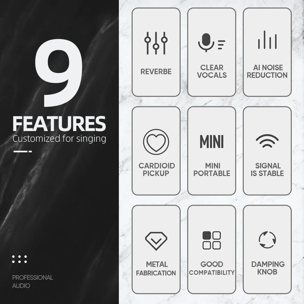 Debra X7 мини двойная Портативная Беспроводная микрофонная система 5 0 Bluetooth DSP