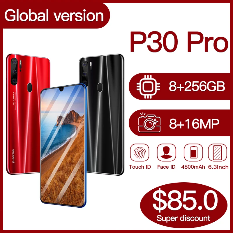 Глобальная версия Hawei P30 Pro 8 Гб 256 5G смартфон 6 3 дюймовый MTK 6595 10 ядерный
