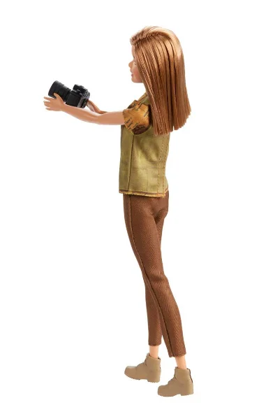 Куклы Барби Нат Гео GDM44 фотожурналист кукла фотографа авантюрные фото с