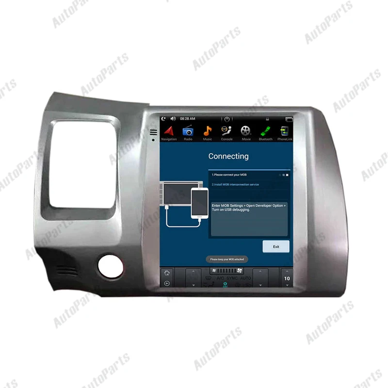 

KUKUZ 10.4" Android 9 Vertical Screen Tesla Style Car Radio For Honda Civic 2004-2009 Car DVD Multimedia Player Auto GPS Stereo