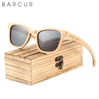 Солнцезащитные очки мужские и женские BARCUR, поляризационные деревянные очки-авиаторы ручной работы, с защитой UV400 в стиле ретро