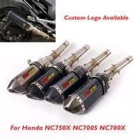 nc750x nc700 motorcycle exhaust muffler silencer db killer middle mid connection link pipe for honda nc750x nc700x nc700n