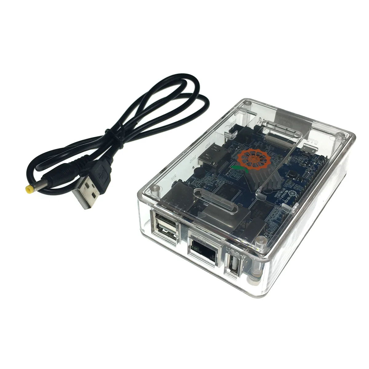 Микрокомпьютер Orange Pi PC в корпусе с micro SD картой 8Гб предустановленным Android 7 / TV BOX