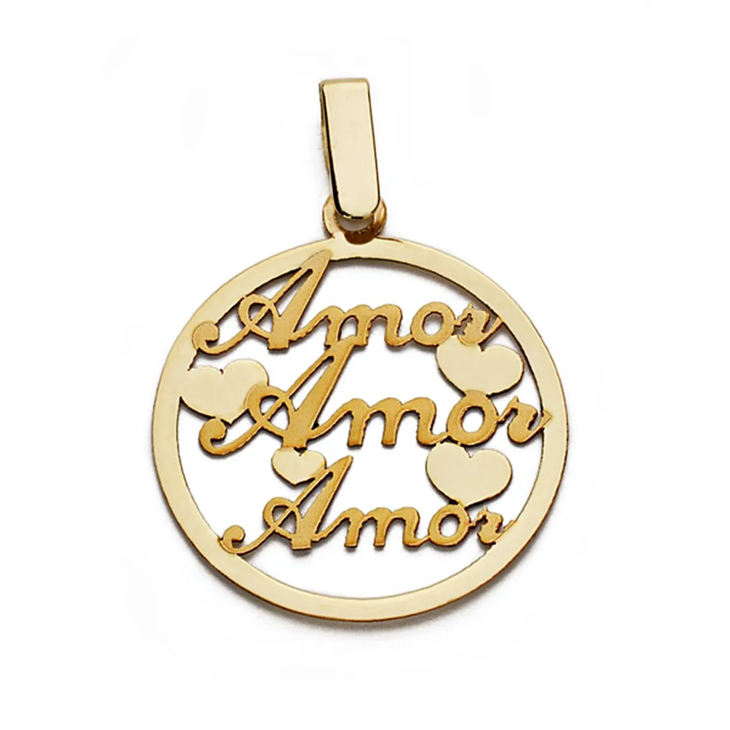 Подвеска Love 9k gold 19 мм. [AA0773]|Подвески| |