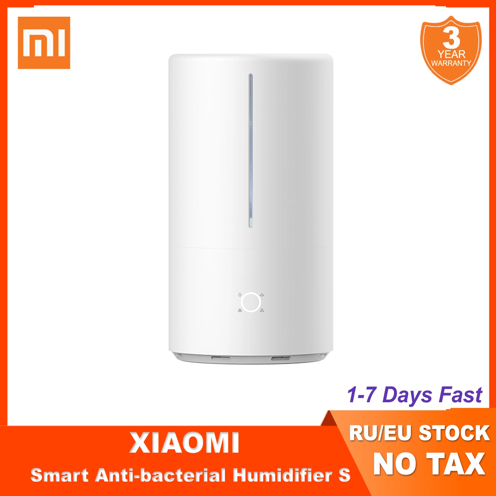 

Xiaomi Mijia Smart Sterilization Humidifier S with 4.5L Large Capacity Water Tank UV-C Instant Sterilization Humidifier For Home