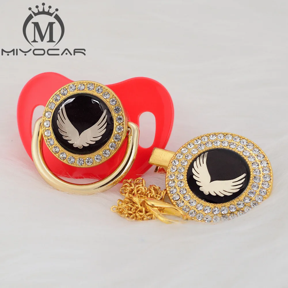 Милое золотистое красивое крыло MIYOCAR Золотистое украшение соска и зажим не