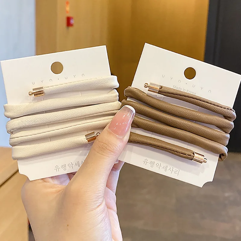 Искусственная кожа длинные волосы веревка конский хвост держатель аксессуары