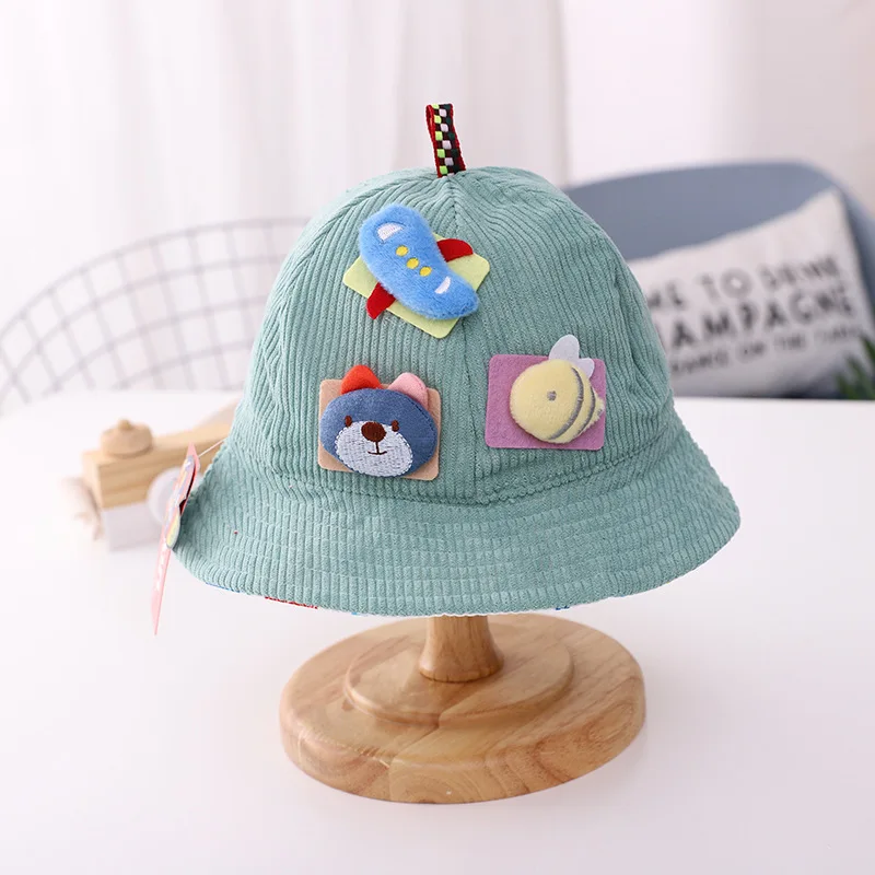 

Child Cartoon Airplane Cute Casual Fisherman Hip Hop Hat Fishing Fruits Bucket Cap Sun Protection Fisherman Boy Girl kids Gorras