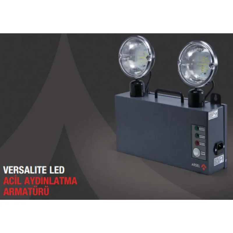 

Versalite LED VSL218/3 Emergency Luminaire Kesintide 180 Min. Burning 2 X750 Lumens