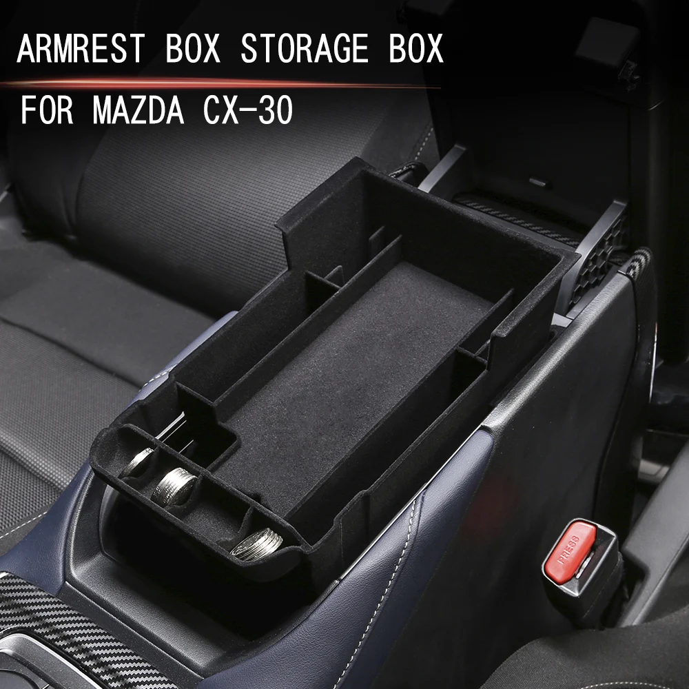Для Mazda CX-30 2019 2020 центральный подлокотник с бадрачком центральной консоли