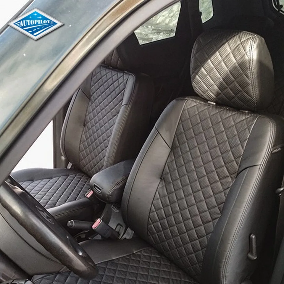 Для Hyundai Tucson I 2008 2010 Комплект модельных авточехлов из экокожи Аригон РОМБ