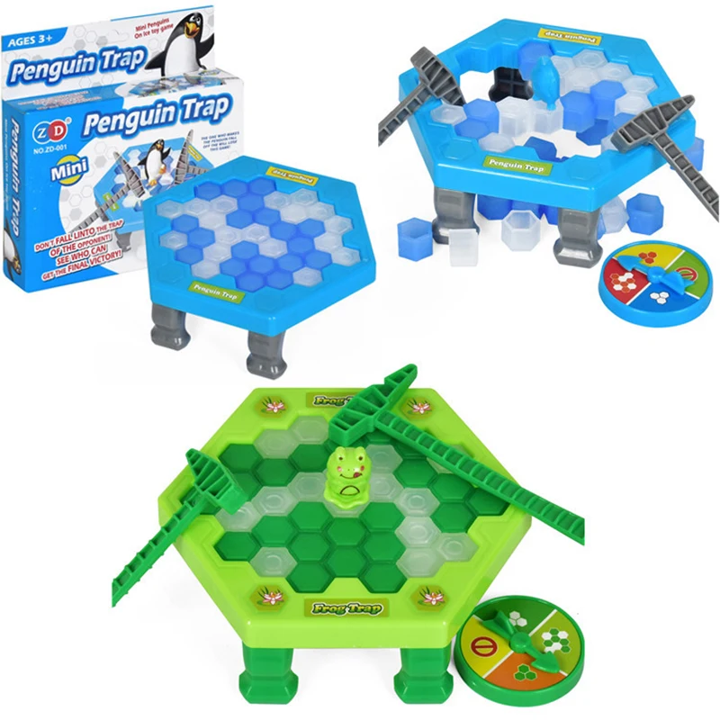 

Interactive Indoor Desktop Game Ice Breaking Save The Penguin Frog Funny Trap Party Game Table Entertainment Toys for Kids Adult
