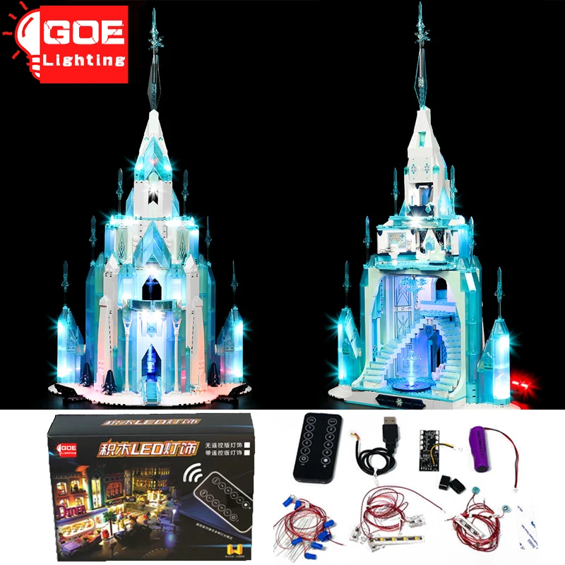 

GOELIGHTING Brand LED Light Up Kit For Lego 43197 For Architecture Ice Castle Building Blocks Lamp Set Toys(Only Light Group)