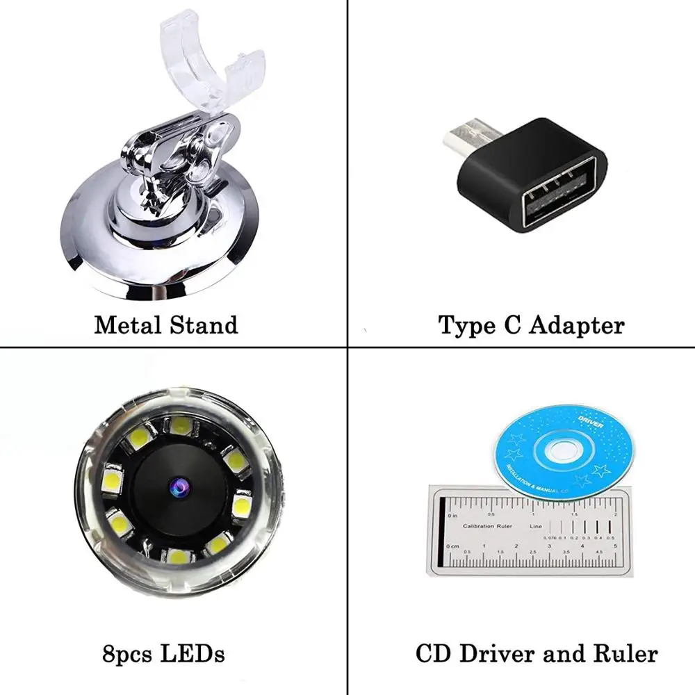 USB микроскоп 1000X1600X8 светодиодный цифровой USB микроскоп тип-c микроскопио Лупа электронный стерео USB эндоскоп Тип камеры
