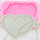 Стетоскоп силиконовая форма DIY ремесло брелок эпоксидная смола для изготовления ювелирных изделий Смола формы Полимерная глина кулон ручной работы Подвески Форма