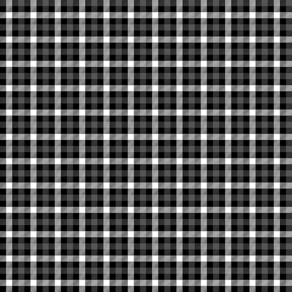 

Curtain Traditional Fabric Design Vintage Check Pattern Artwork Printed Gray White