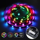 Адресная Светодиодная лента WS2812B для ПК, геймерская лента для кабинета Gigabyte MSI Asus aura sync board с 3-контактным разъемом 5 в на материнской плате