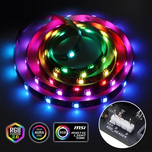 Адресная Светодиодная лента WS2812B для ПК, геймерская лента для кабинета Gigabyte MSI Asus aura sync board с 3-контактным разъемом 5 в на материнской плате