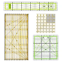 acrylic patchwork ruler double color feet tailor yardstick cutting quilting sewing measuring tools drawing ruler fabric sewing