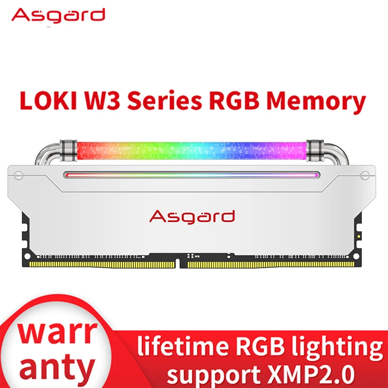 

Asgard W3 2. 0 RGB ОЗУ DDR4 ОЗУ 16 ГБ 32 ГБ 3200 МГц 3600 МГц 4000 МГц двухканальный DIMM для настольной памяти