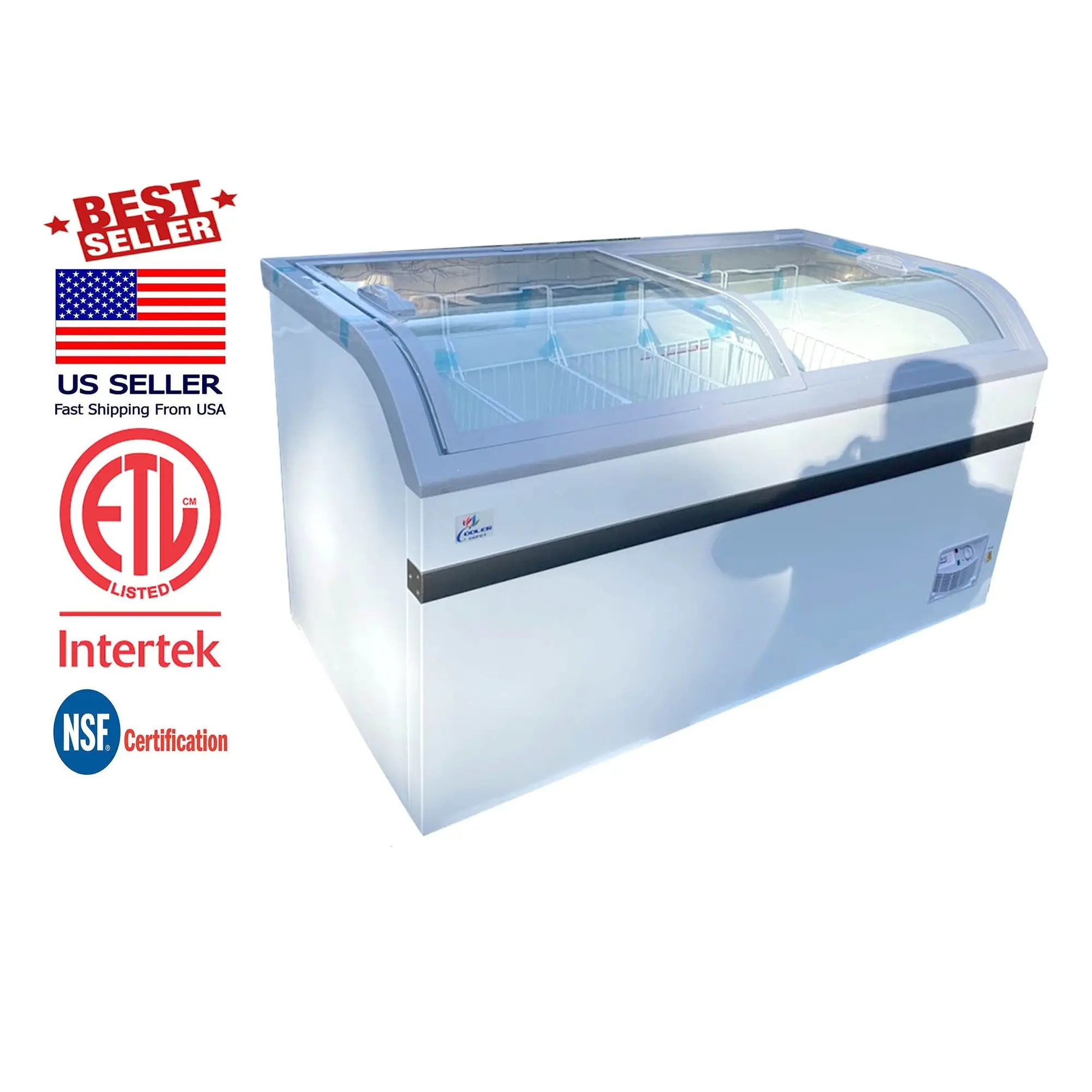

NSF ETL NEW 58" Showcase Chest Freezer Display Market Grocery Island Merchandiser SDSC500