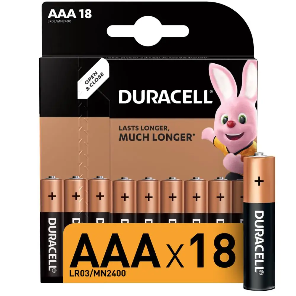 Батарейки DURACELL AAA (LR03) экономичная упаковка 18 шт|Батарейки| |