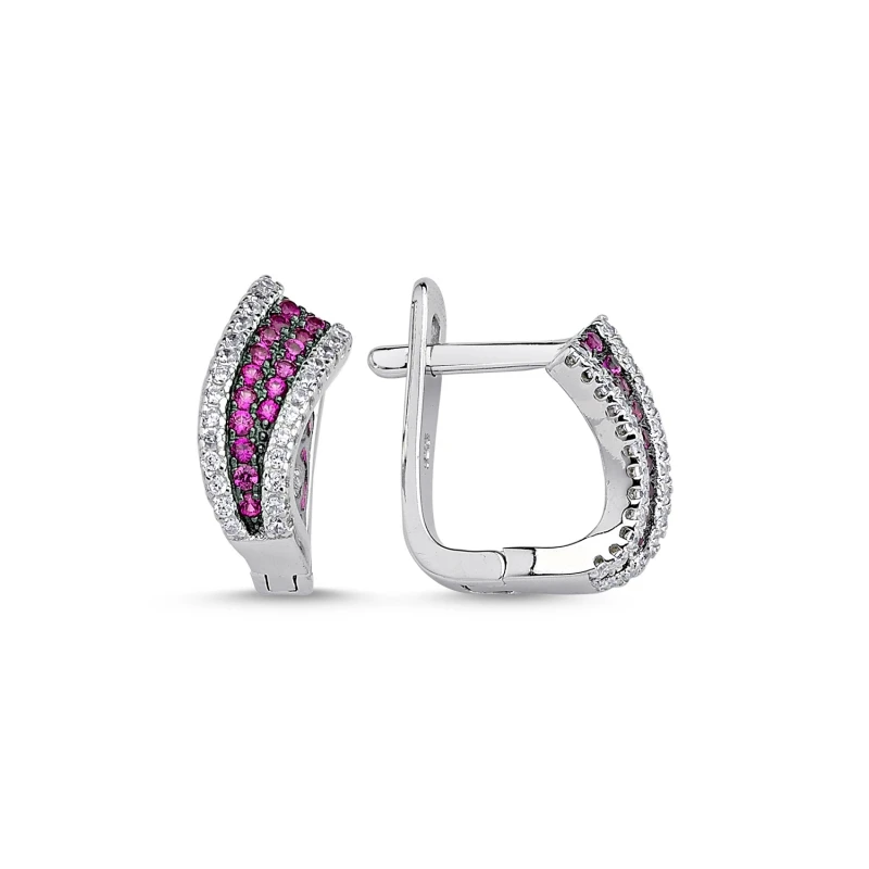 

Серебряные 925 пробы Серьги с цирконием