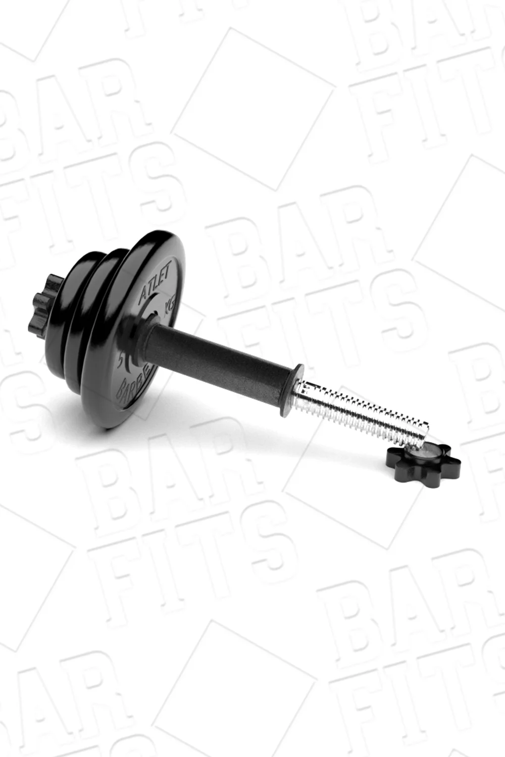Гантель 19кг с обрезиненными дисками и ручкой MB Barbell D26 | Спорт развлечения