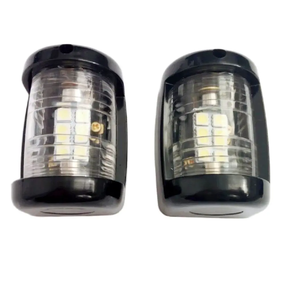 

Marine Boat Yacht Navigation Light 12V LED Mini Masthead/Stern Light One Pair Black