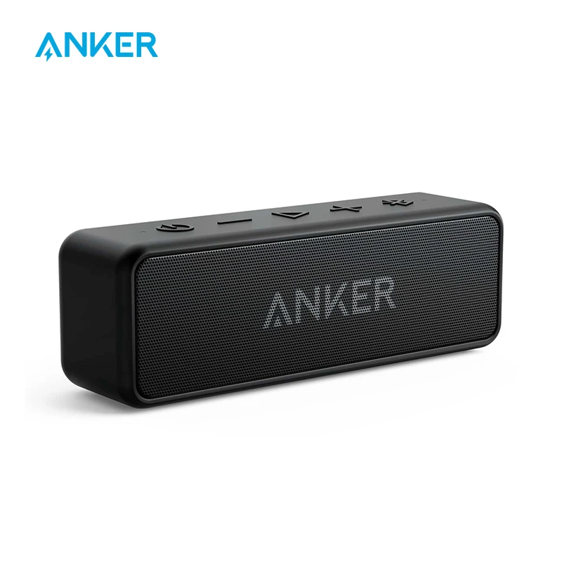 Портативный динамик Anker SoundCore 2, Bluetooth-колонка с зоной действия 66 футов, время работы 24 часа, влагоустойчивость IPX7, воспроизведение басов | Электроника | АлиЭкспресс