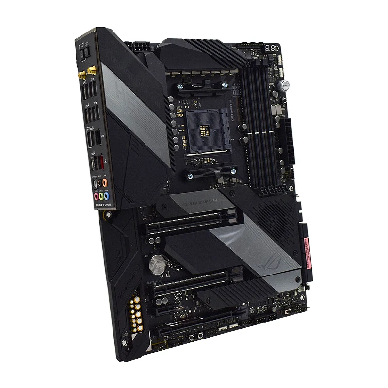 Материнская плата с разъемом AM4 ASUS ROG CROSSHAIR VIII HERO (Wi-Fi) материнская DDR4 AMD X570 PCI-E 4 0 M.2