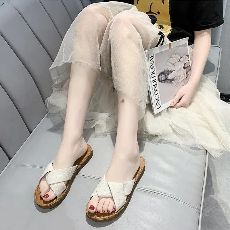 

2021 новые модные тканевые сапоги износостойкое покрытие предотвращает образование прочный Женские шлепанцы 1542