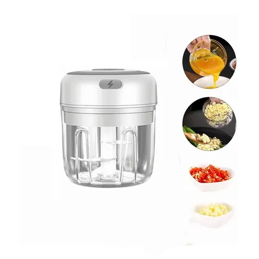 

250ml Electric Vegetable Fruit Garlic Cutter USB Rechargeable