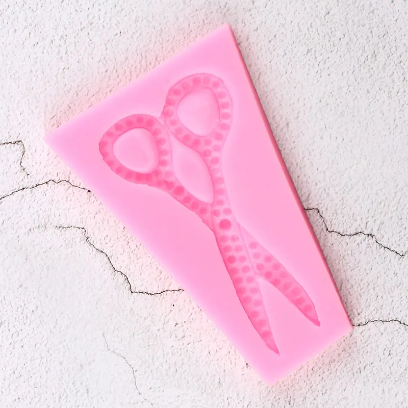 

Scissors Silicone Molds Cupcake Topper Fondant Cake Decorating Tools Candy Chocolate Mould DIY Craft Jewelry Resin Clay Moulds