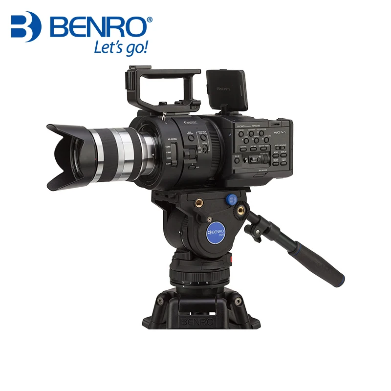 BENRO BV6H гидравлическая жидкая алюминиевая видеоголовка QR13 БЫСТРОРАЗЪЕМНАЯ