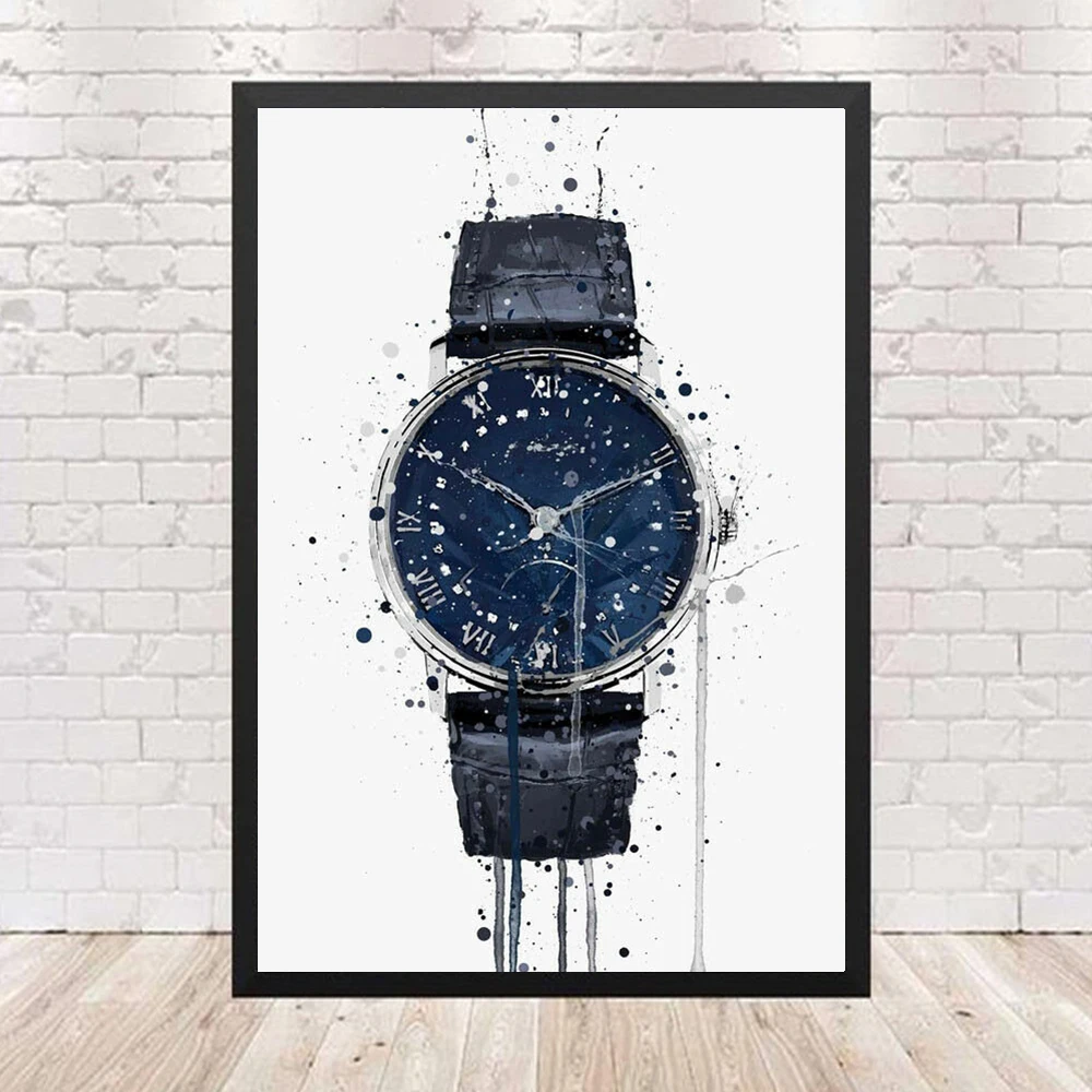 Граффити новый знаменитый бренд часы Картина на холсте Rolex Роскошная фотография