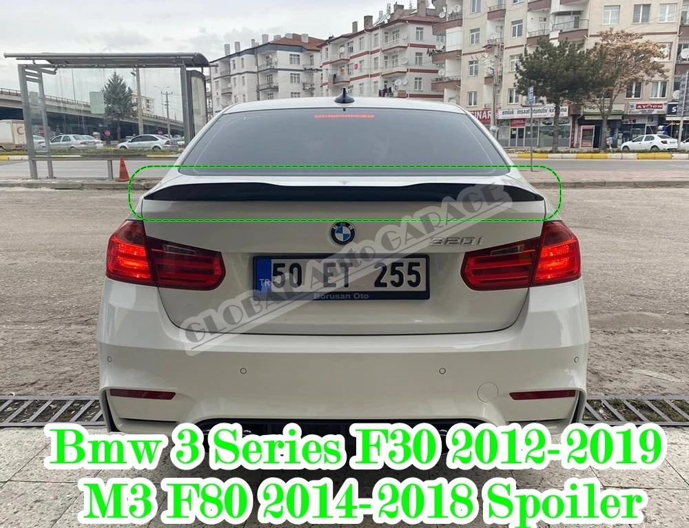 Для Bmw 3 серии F30 2012-2019 M3 F80 2014-2018 спойлер крыла багажника ПСМ стиль Спойлеры
